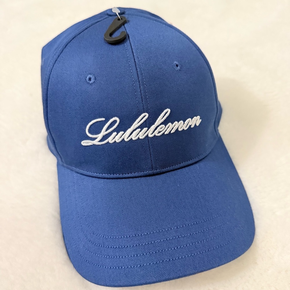 Lululemon Athletica Unisex Blue Ball Cap Script - Picture 5 of 8